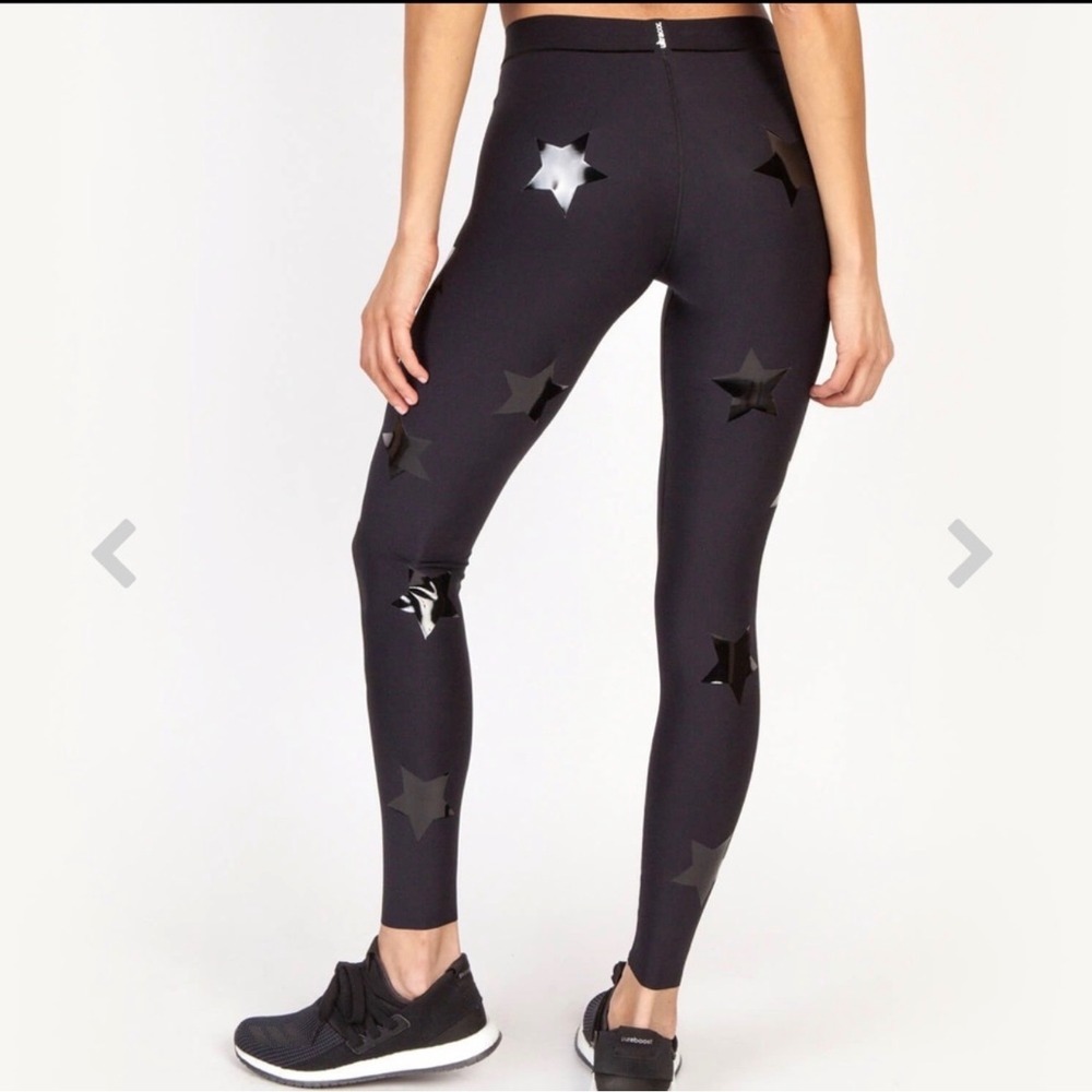Ultracor Ultra High Star Leggings Womens Medium Black Good Bonded Stars Active - Picture 2 of 8